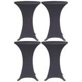 Vidaxx borddæksel stretch 4 stk 70 cm antracit