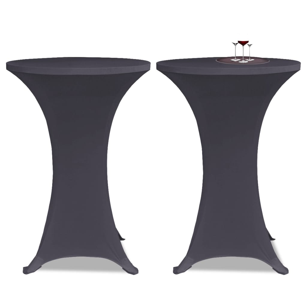 Vidaxx borddæksel stretch 4 stk 70 cm antracit