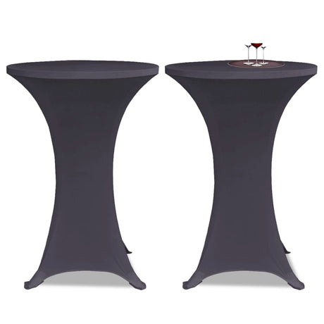 Vidaxx borddæksel stretch 4 stk 70 cm antracit