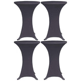 Vidaxx borddæksel stretch 4 stk 80 cm antracit