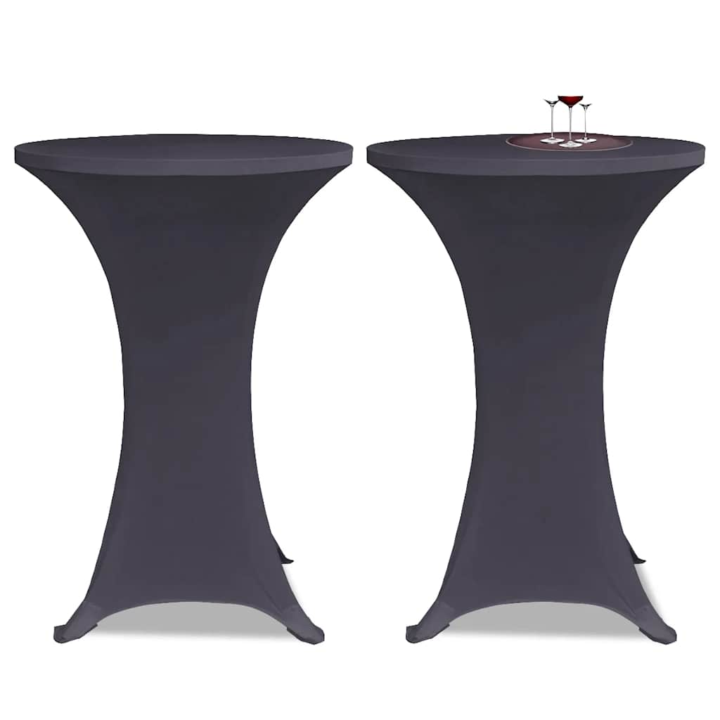 Vidaxx borddæksel stretch 4 stk 80 cm antracit