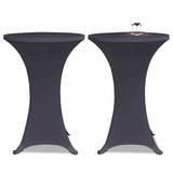 Vidaxx borddæksel stretch 4 stk 80 cm antracit