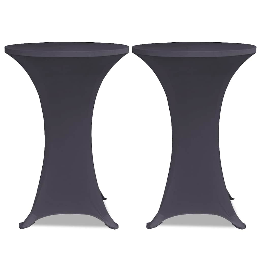 Vidaxx borddæksel stretch 4 stk 80 cm antracit