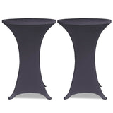 Vidaxx borddæksel stretch 4 stk 80 cm antracit