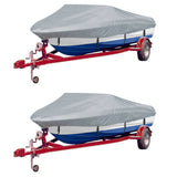 Vidaxxl bådovertræk 2 stk 488-564x239 cm grå