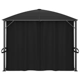 Vidaxl Arbor med gardiner 400x300x265 cm anthracit
