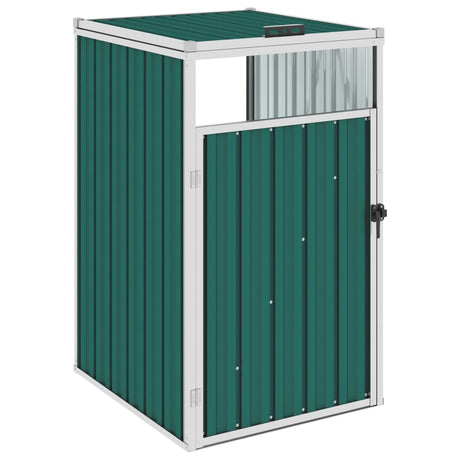 Vidaxx affaldsbeholder opbevaring 72x81x121 cm stålgrøn