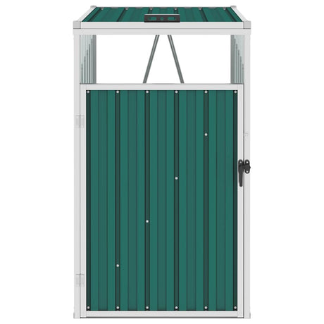 Vidaxx affaldsbeholder opbevaring 72x81x121 cm stålgrøn
