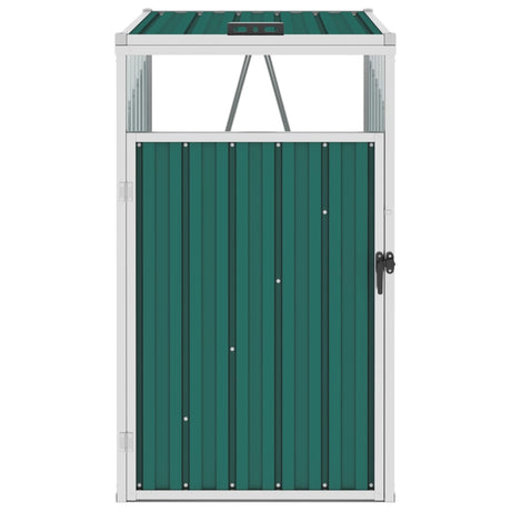 Vidaxx affaldsbeholder opbevaring 72x81x121 cm stålgrøn