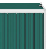Vidaxl Waste Baking Storage Four -Dubbel 286x81x121 cm stålgrøn