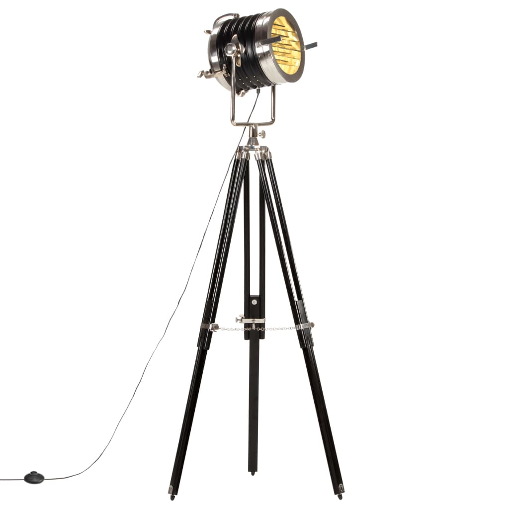Vidaxx gulvlampe stativ 171 cm massiv mangotræ sort