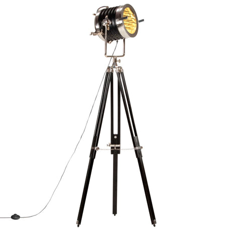 Vidaxx gulvlampe stativ 171 cm massiv mangotræ sort