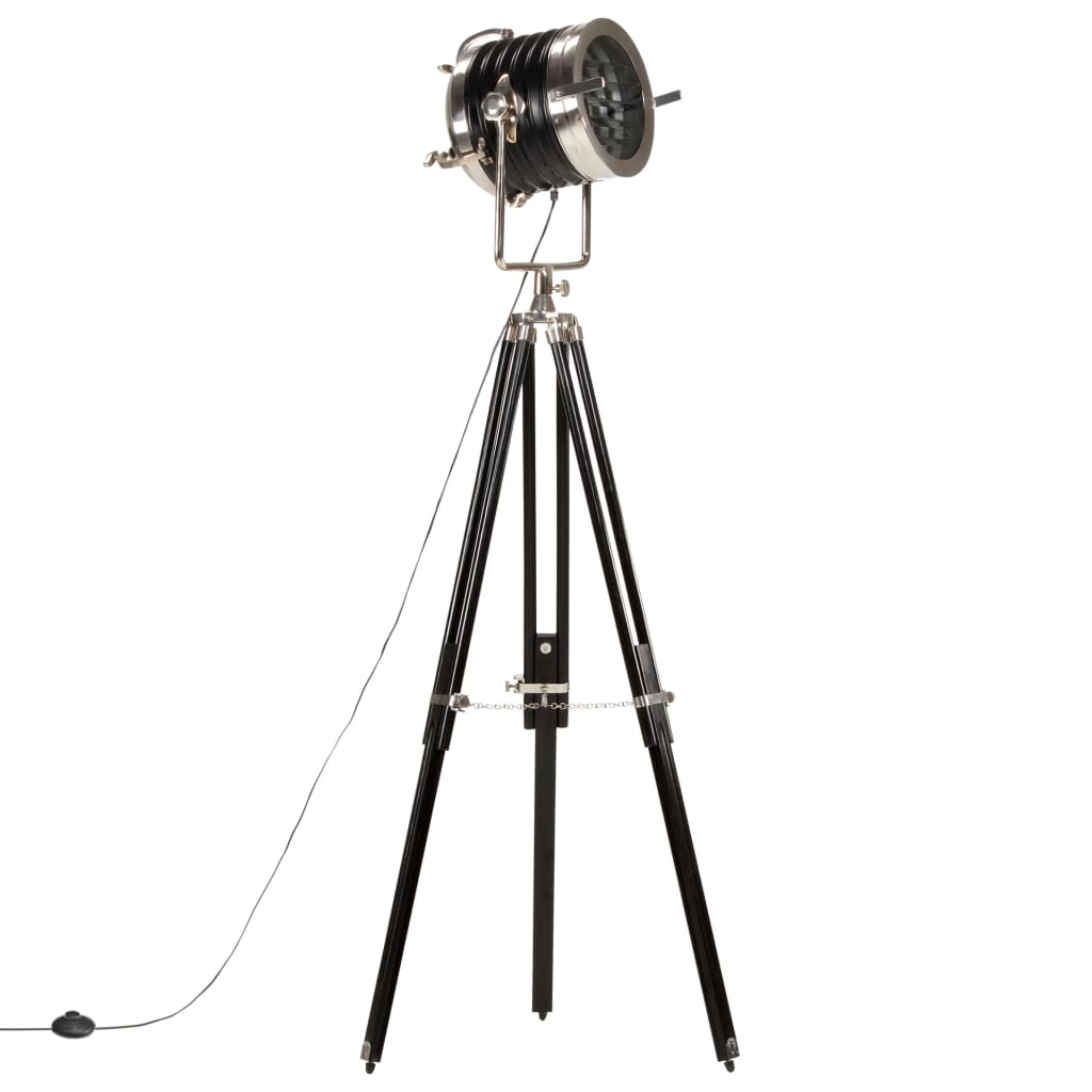 Vidaxx gulvlampe stativ 171 cm massiv mangotræ sort