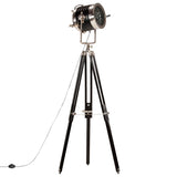 Vidaxx gulvlampe stativ 171 cm massiv mangotræ sort