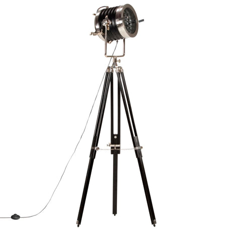 Vidaxx gulvlampe stativ 171 cm massiv mangotræ sort