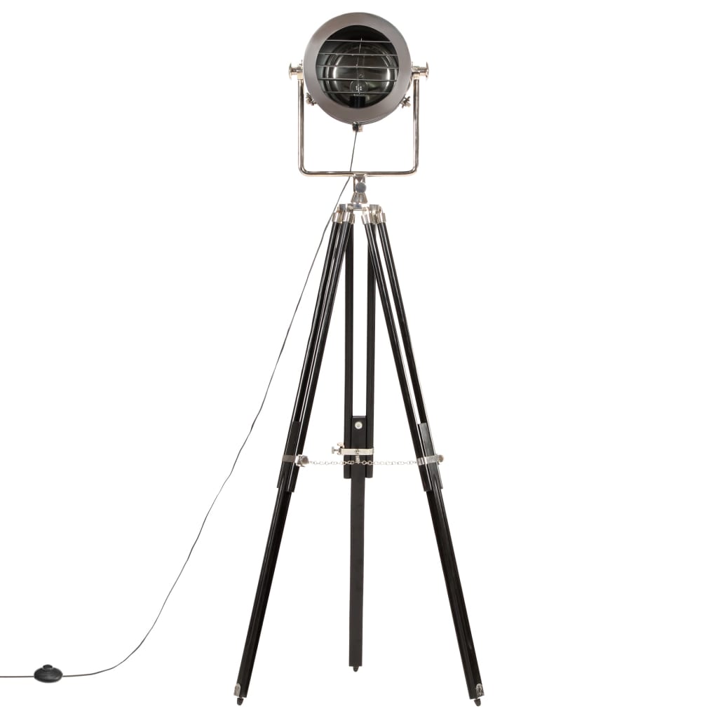 Vidaxx gulvlampe stativ 171 cm massiv mangotræ sort