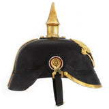 Vidaxl Pickelhaube Germansk replika larp stål sort