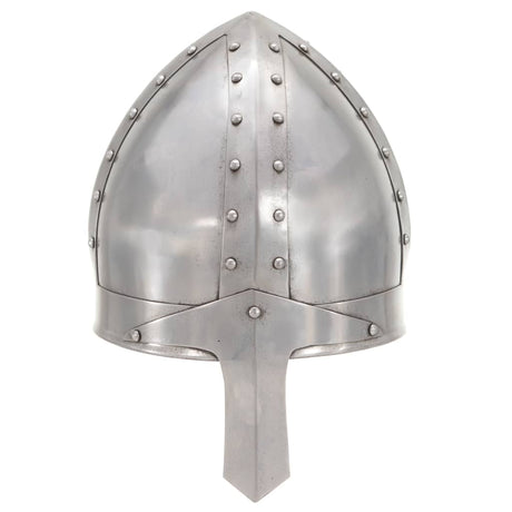 Vidaxl Ridderhelm Medieval Replica Larp Steel Silver Colored