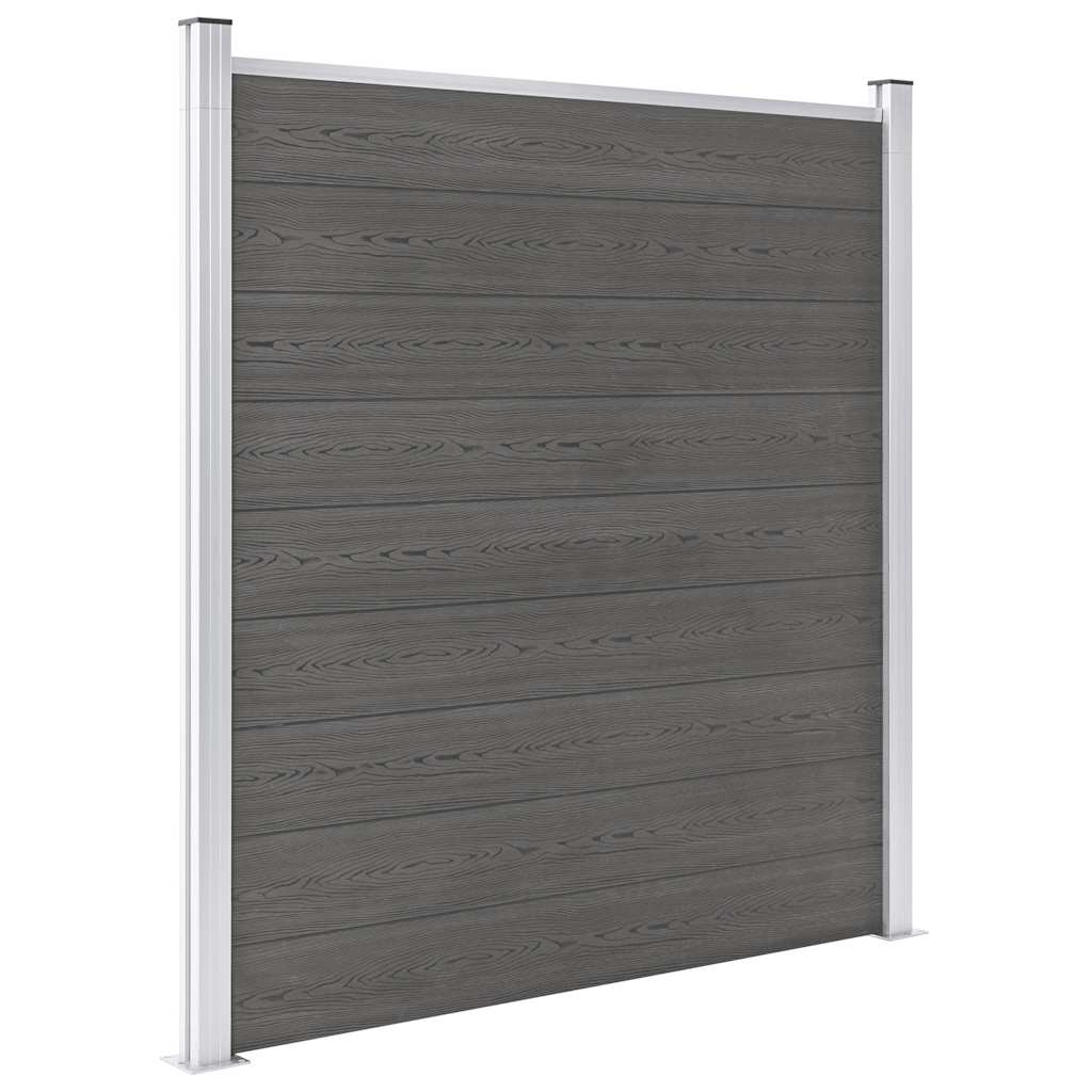 Vidaxl hegn 180x186 cm hkc grå
