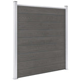 Vidaxl hegn 180x186 cm hkc grå