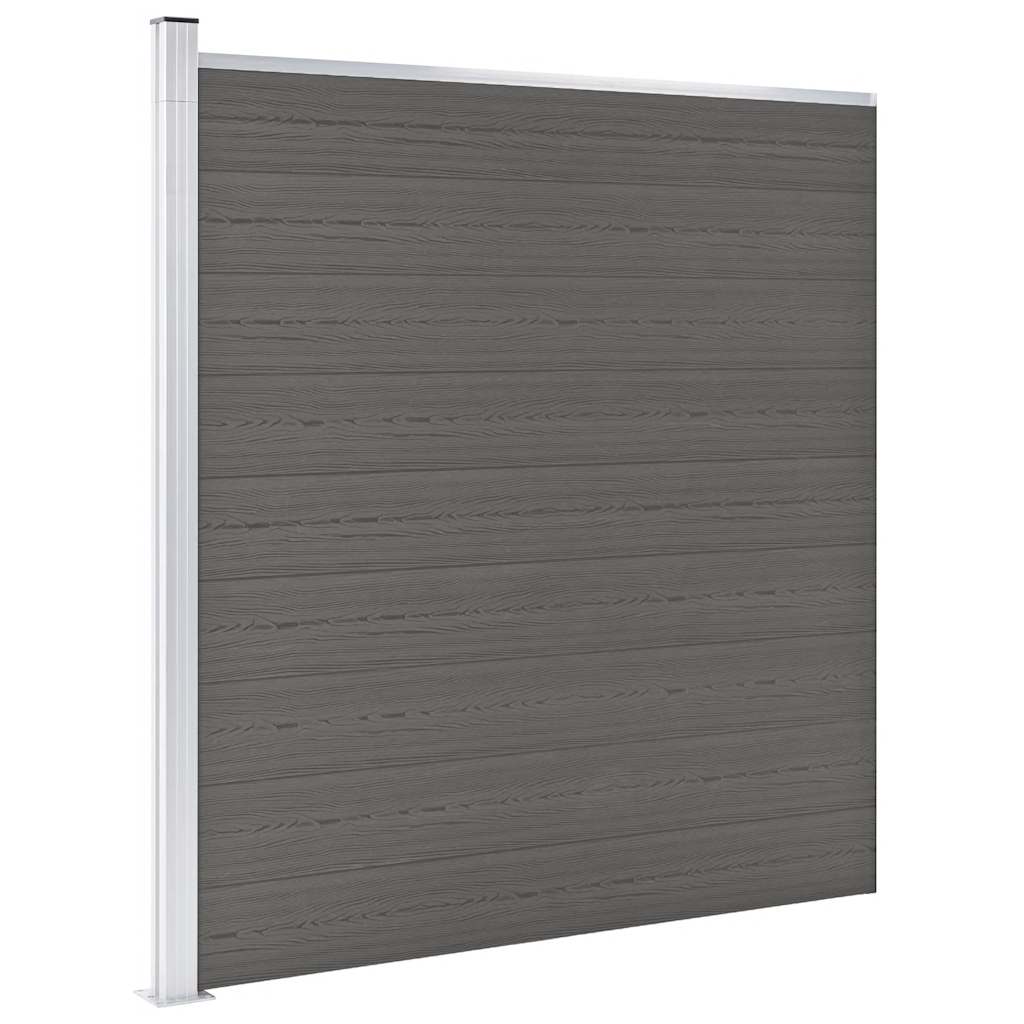 Vidaxl hegn 175x186 cm HKC grå