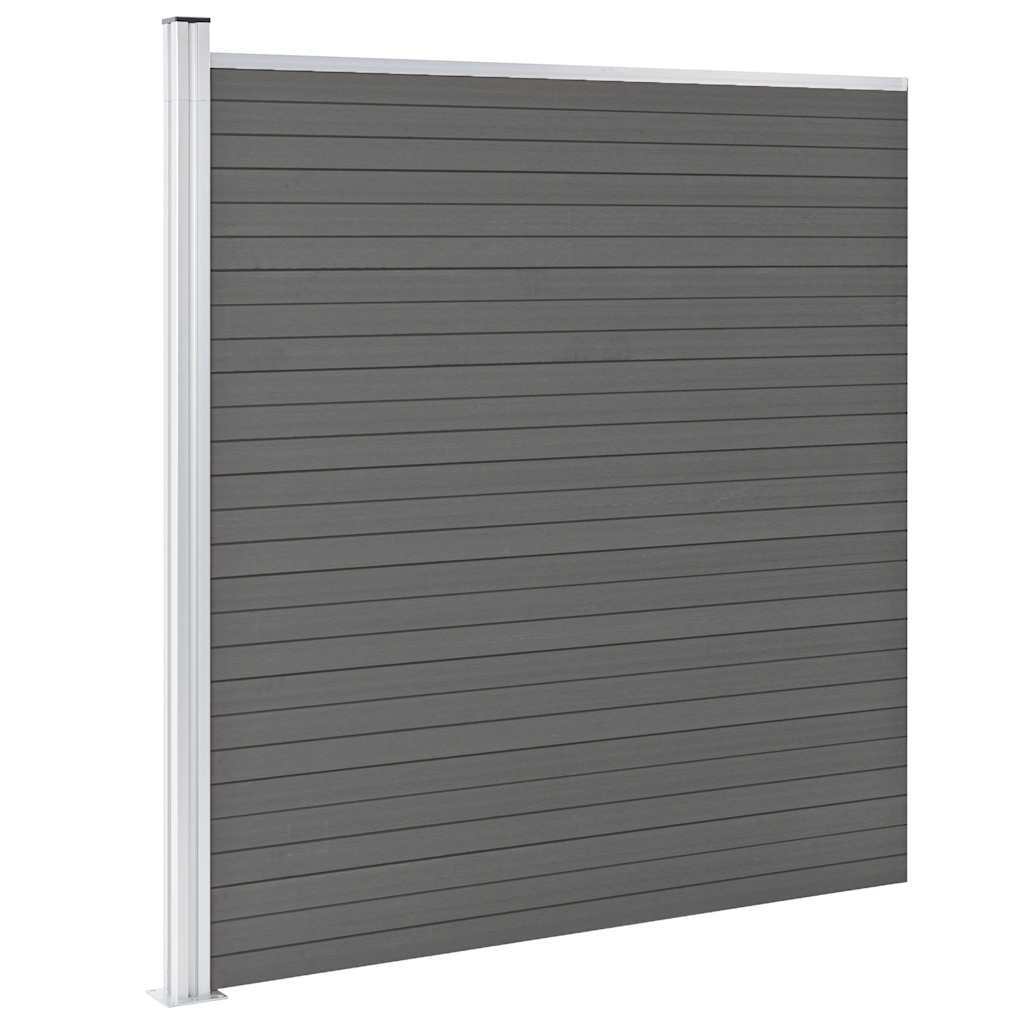 Vidaxl hegn 175x186 cm HKC grå