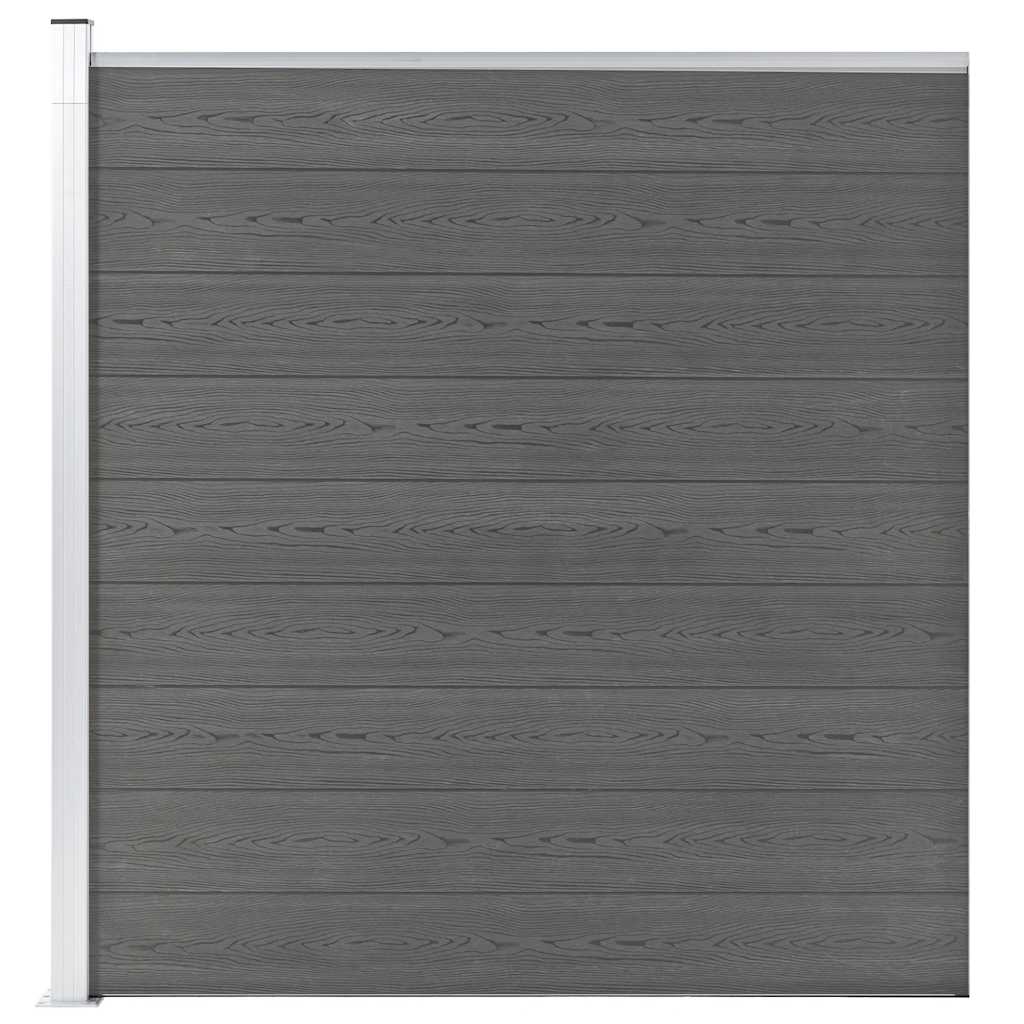 Vidaxl hegn 175x186 cm HKC grå