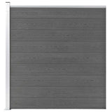 Vidaxl hegn 175x186 cm HKC grå