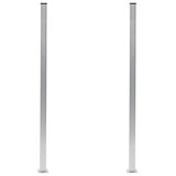 Vidaxl hegn stolper 2 st 185 cm aluminium
