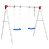 Vidaxl -gynger sat med 2 sæder 38x16 cm polyethylenblå