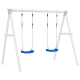 Vidaxl Swing Seats 2 st med reb 37x15 cm polyethylenblå