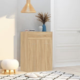 Vidaxl Shoe Cabinet 60x35x84 cm Property Wood Sonoma Oak Farvet