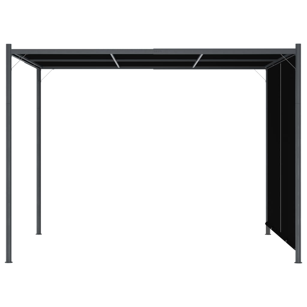 Vidaxl pergola med udvideligt tag 3x3 m antracit