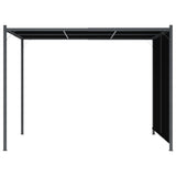 Vidaxl pergola med udvideligt tag 3x3 m antracit