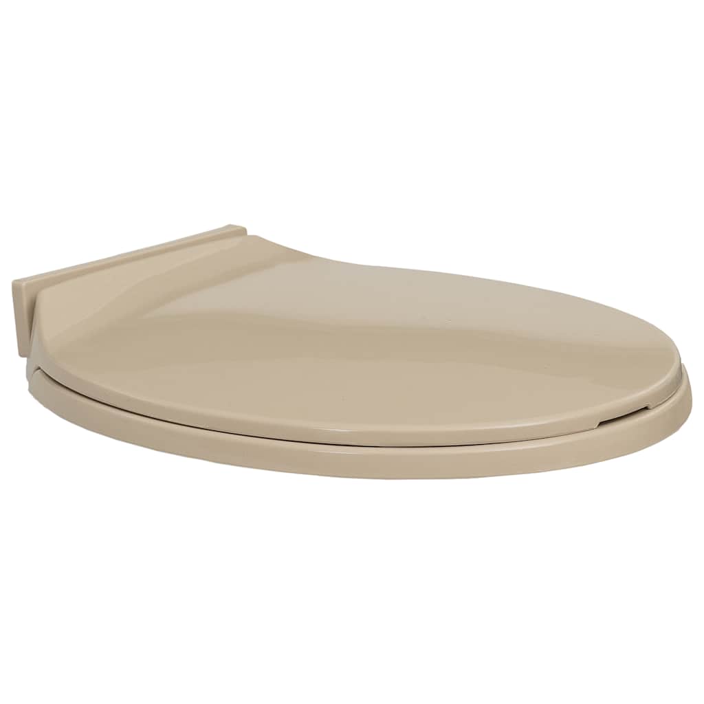 Vidaxl toiletsæde soft-close oval beige