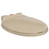 Vidaxl toiletsæde soft-close og quick-release oval beige