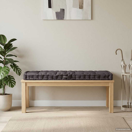 Vidaxl Pallet Floor Pushion 120x40x7 cm Bomuld Antracit