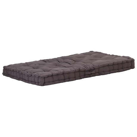 Vidaxx pallegulvpude 120x80x10 cm bomuld antracit
