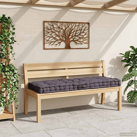 Vidaxx pallegulvpude 120x80x10 cm bomuld antracit