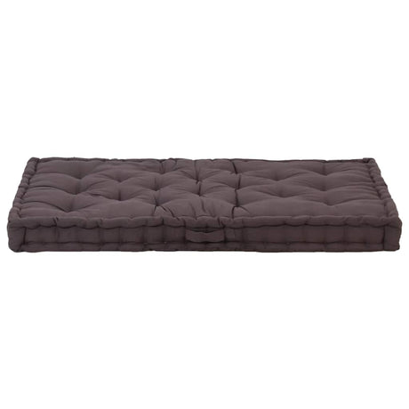 Vidaxx pallegulvpude 120x80x10 cm bomuld antracit