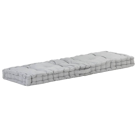 Vidaxx pallegulvpude 120x40x7 cm bomuldsgrå