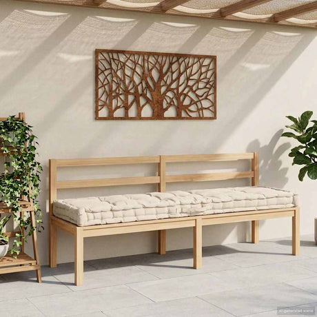Vidaxx pallegulvpude 120x40x7 cm bomuldsbeige
