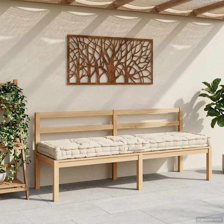Vidaxx pallegulvpude 120x40x7 cm bomuldsbeige