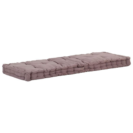 Vidaxx palle gulvpude 120x40x7 cm bomuld taupe