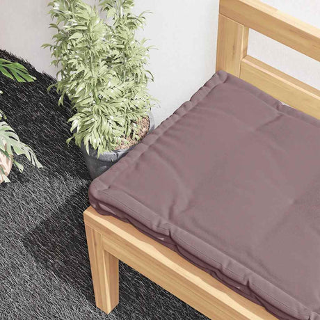 Vidaxx palle gulvpude 120x40x7 cm bomuld taupe