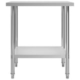 Vidaxl Kitchenwork Tabel 80x60x85 cm rustfrit stål