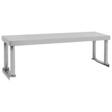 Vidaxx forhøjelse til arbejdsbord 120x30x35 cm rustfrit stål