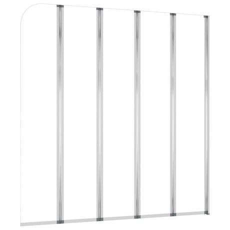 Vidaxl Bath Wall 120x140 cm hærdet glas gennemsigtig