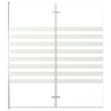 Vidaxl Bath Wall stribet 120x140 cm hærdet glas