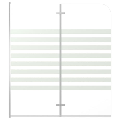 Vidaxl Bath Wall stribet 120x140 cm hærdet glas